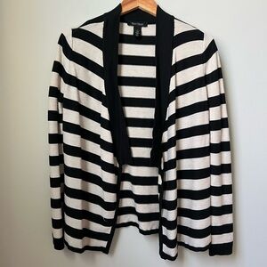 White House Black Market Striped Cardigan Sweater Size S